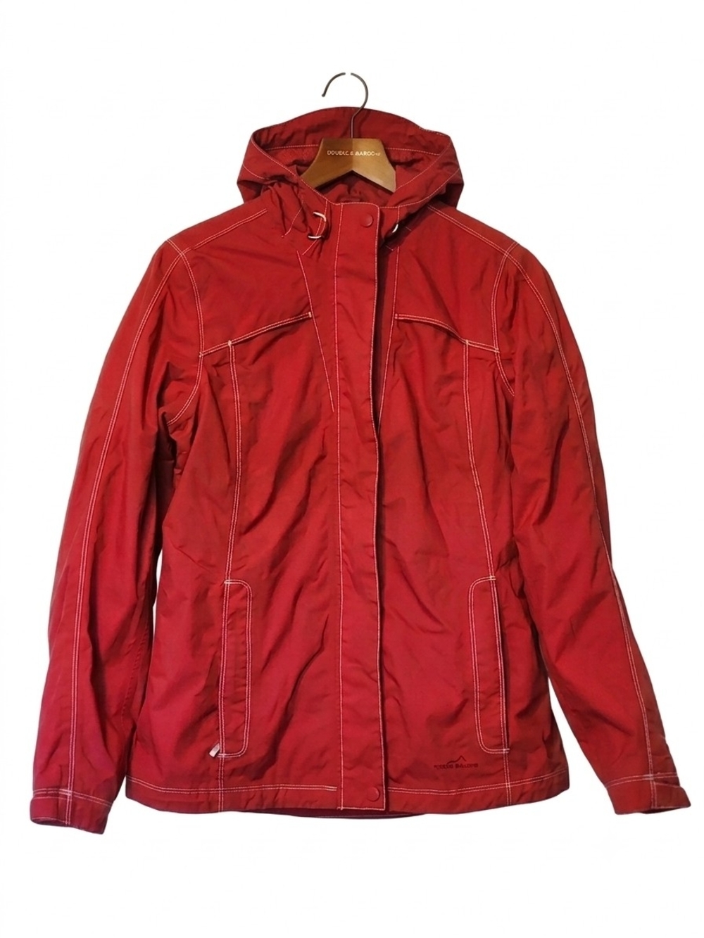 EDDIE BAUER Red Hooded Women's Ski Jacket Size Medium - Picture 4 of 15